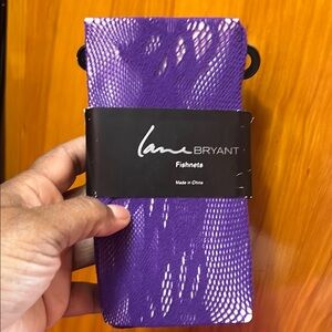 Lane Bryant Purple Fishnet Tights